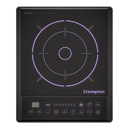 Crompton Instaserve 1900 W Induction Cooktop | 8 One touch Cook Menus