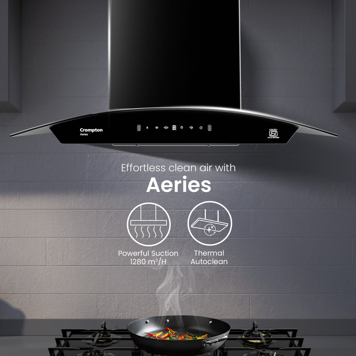 Crompton Aeries Curv Filterless IND Chimney