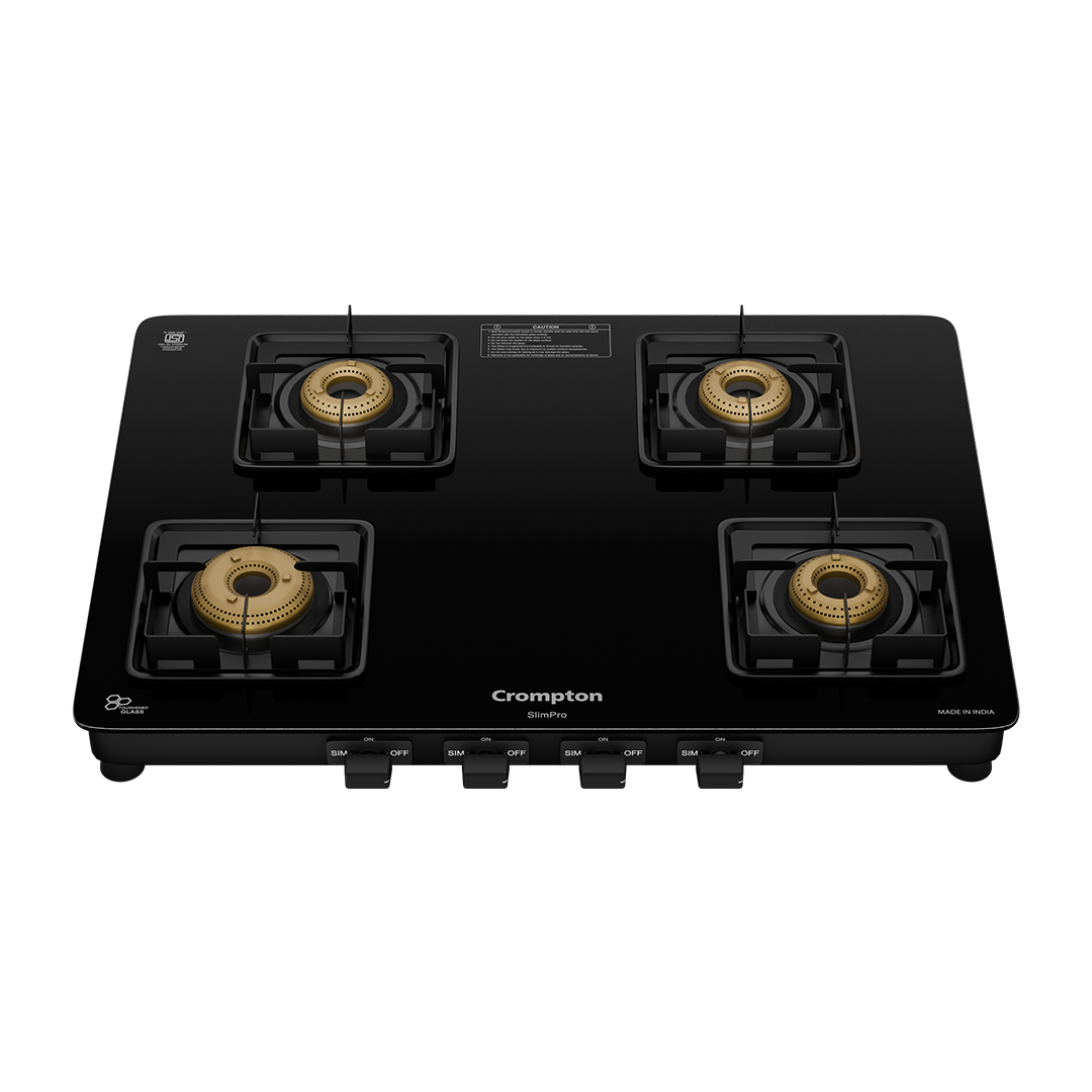 Crompton Cooktop SlimPro 4 Burner 70 cm Slim Glass