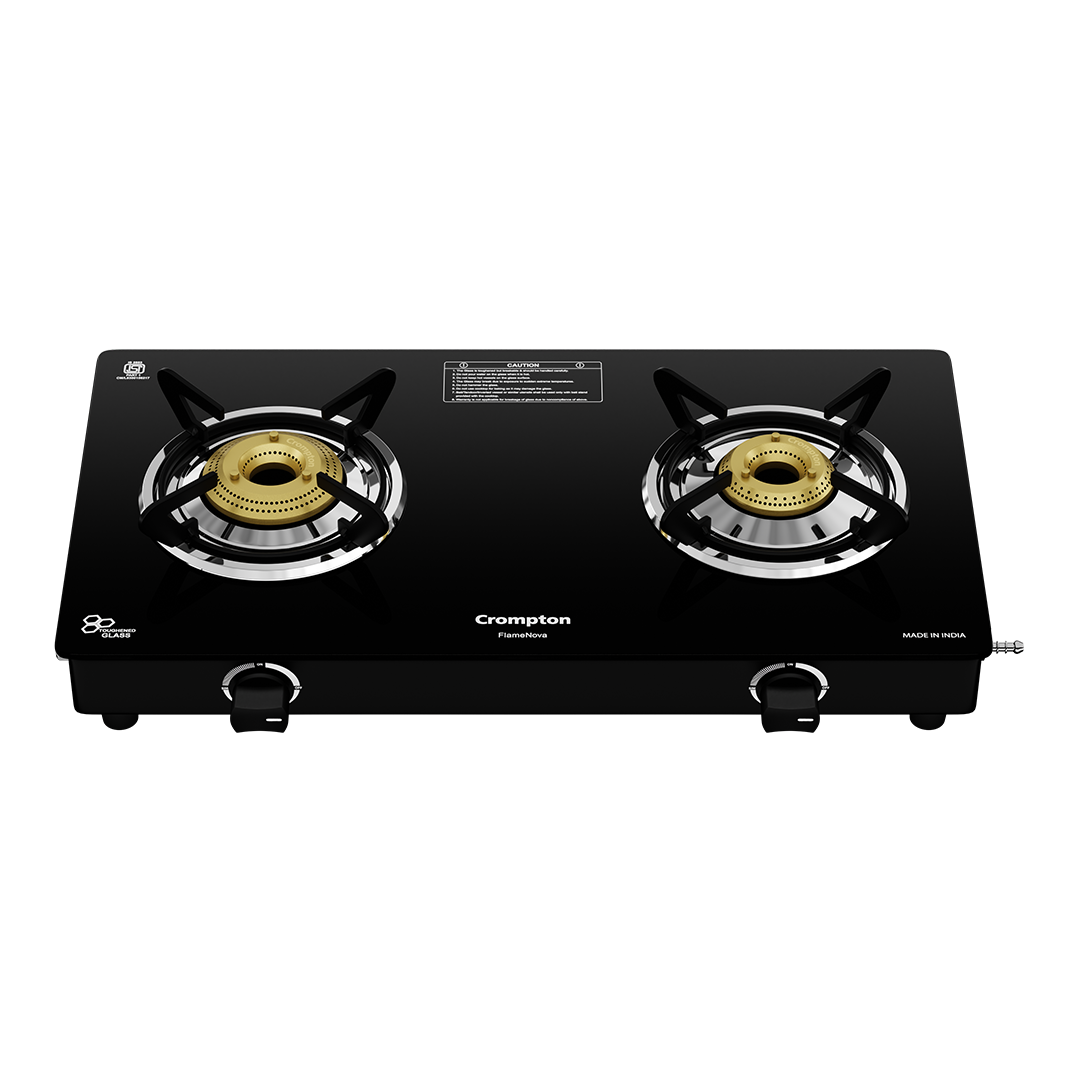 Crompton Cooktop FlameNova 2 Burner 60 cm Glass