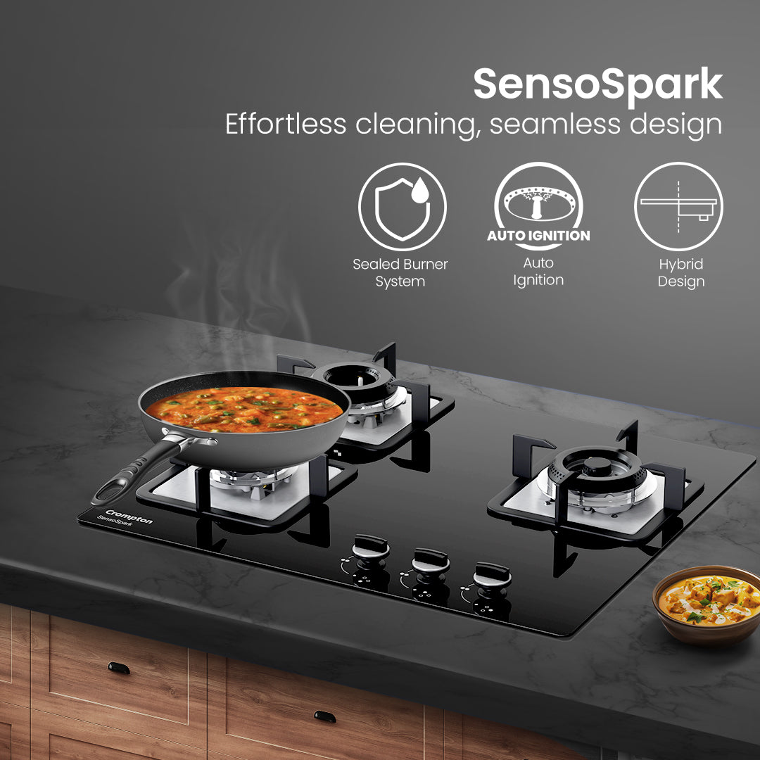 Crompton Hob Sensospark 60Cm 3 Burner