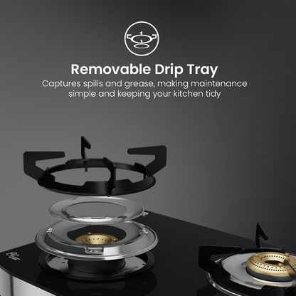 Crompton Cooktop FlamePro 3 Burner SS Body