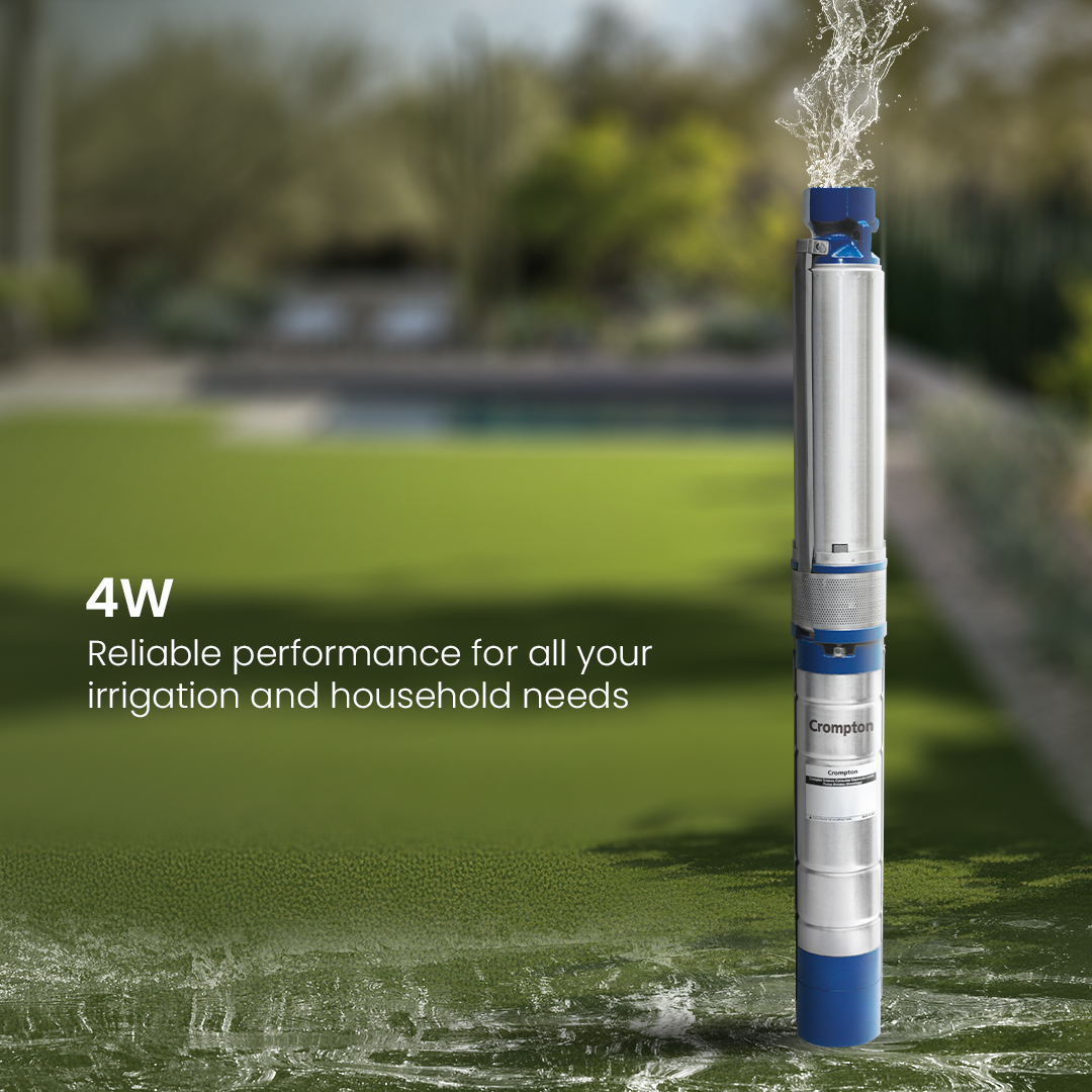 4W12BF1.5E - 4 inch Water filled Borewell Submersible Pump 1 HP