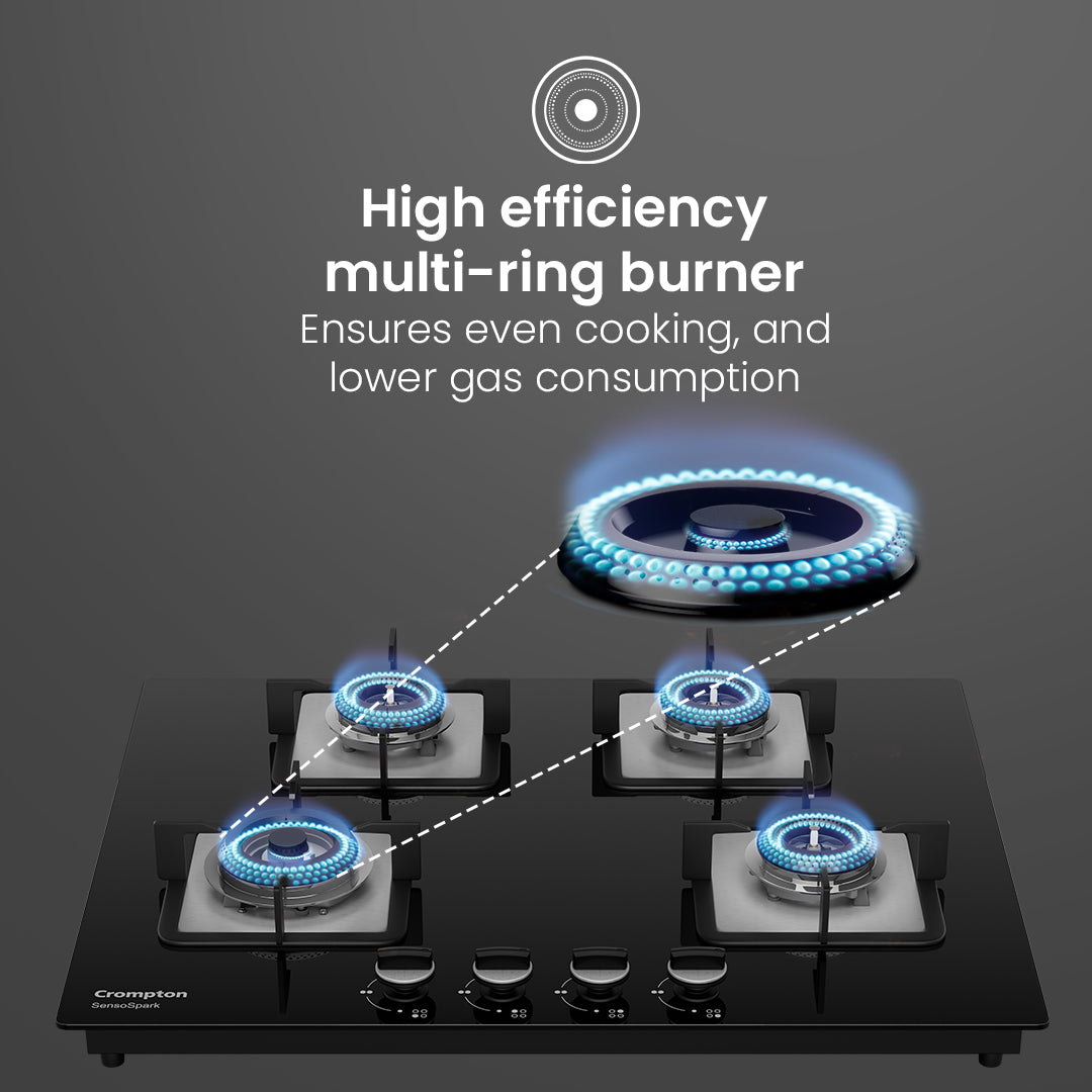 Crompton Hob Sensospark 65Cm 4 Burner