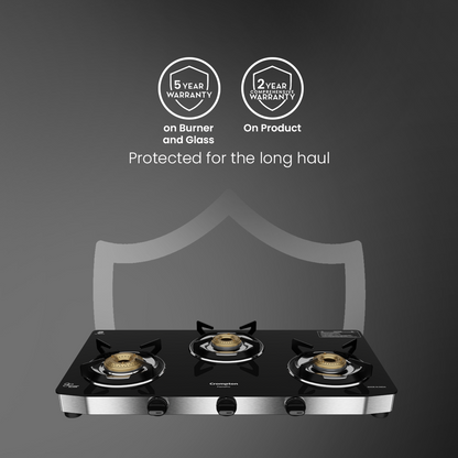 Crompton Cooktop FlamePro 3 Burner SS Body