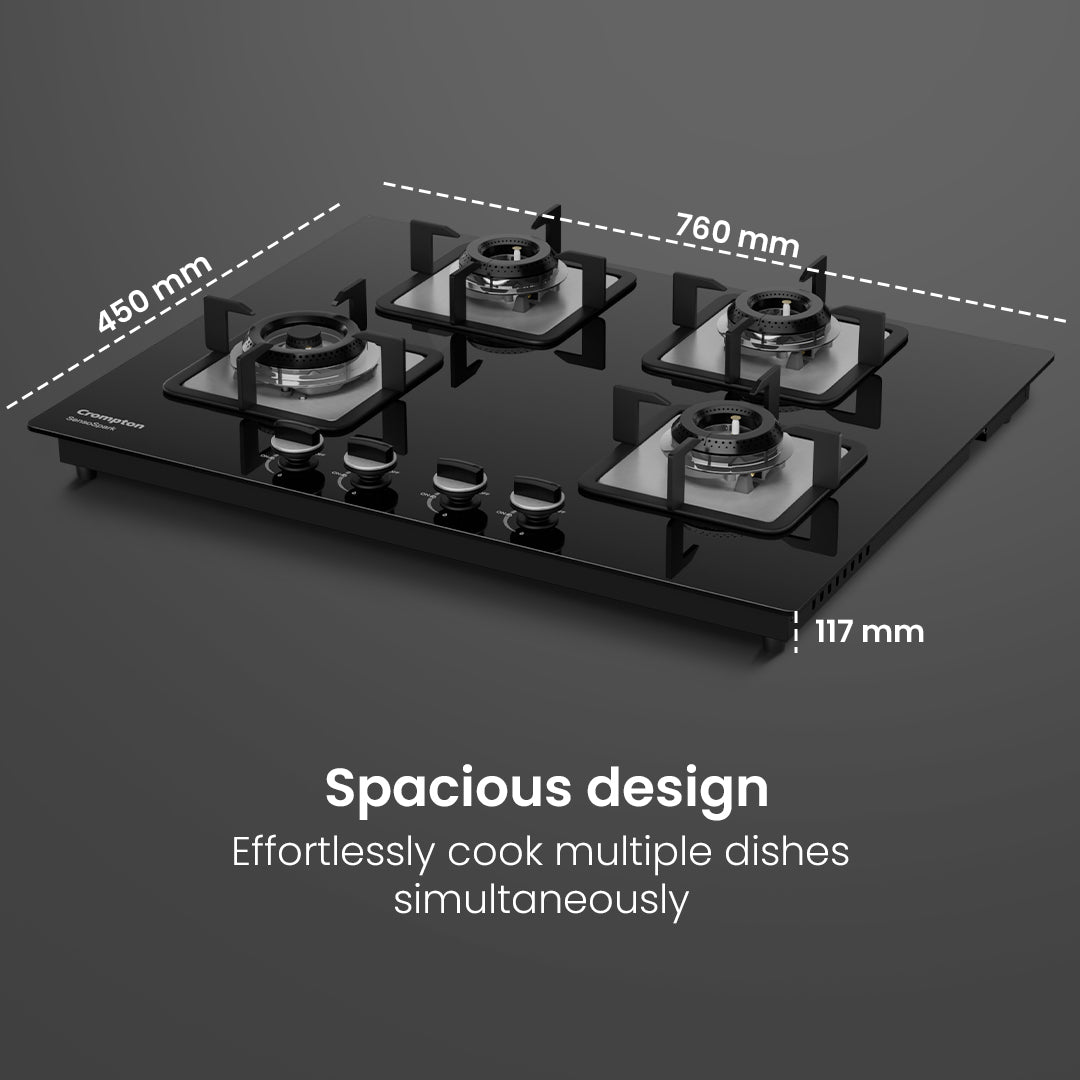 Crompton Sensospark 76cm 4 Burner