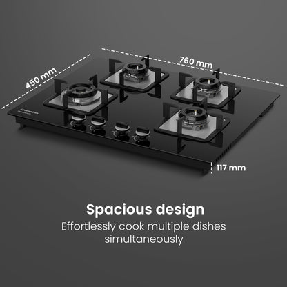 Crompton Sensospark 76cm 4 Burner