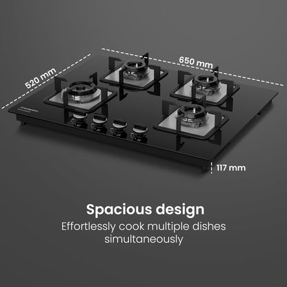 Crompton Hob Sensospark 65Cm 4 Burner