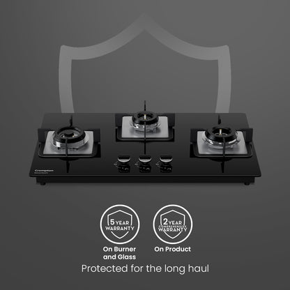 Crompton Hob Sensospark 76Cm 3 Burner