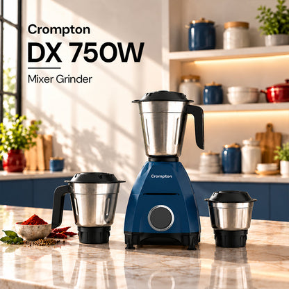 Crompton DX 750 W Mixer Grinder | 3 Jars