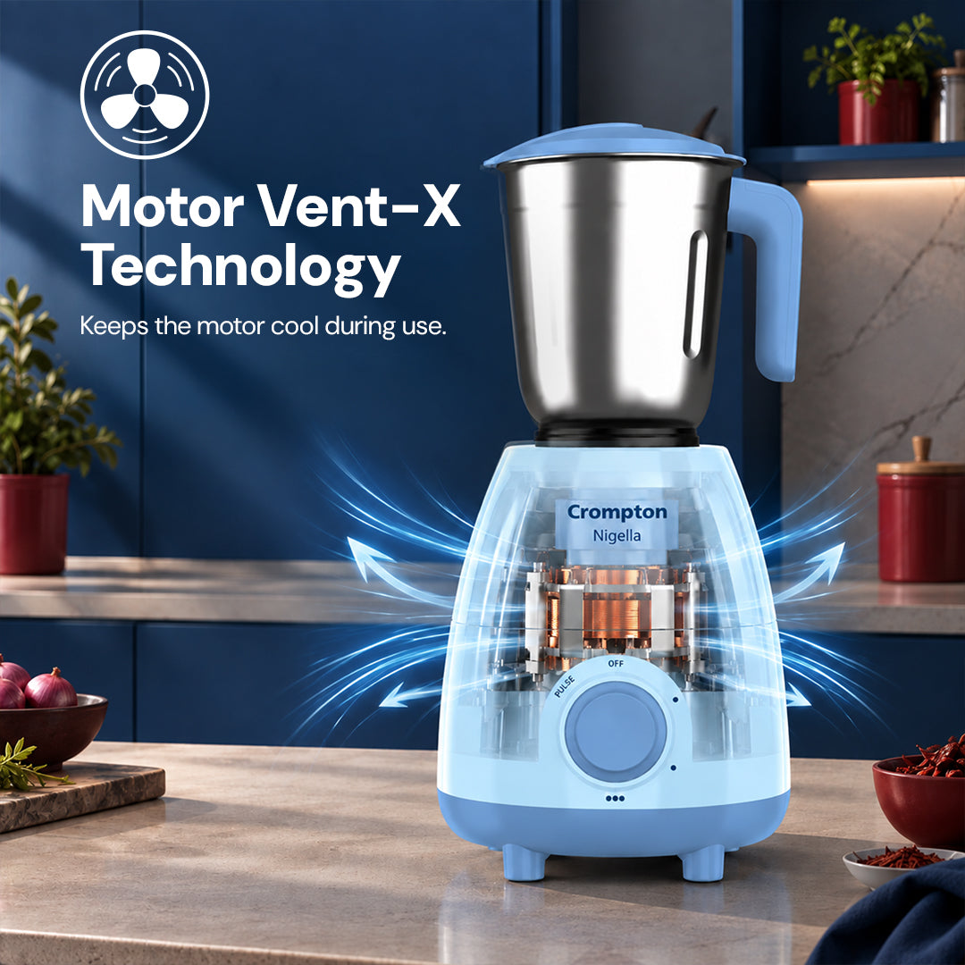 Crompton Nigella 500 W BX Mixer Grinder | 3 Jar
