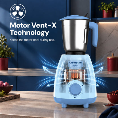 Crompton Nigella 500 W BX Mixer Grinder | 3 Jar