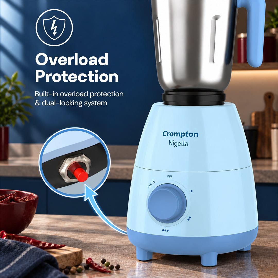 Crompton Nigella 500 W BX Mixer Grinder | 3 Jar_4