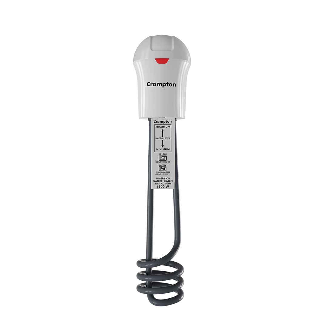 Crompton AIMR SPAS15A 1500 Watts Immersion Water Heater with Shock Proof Plastic Handle & Anti Scale Coating