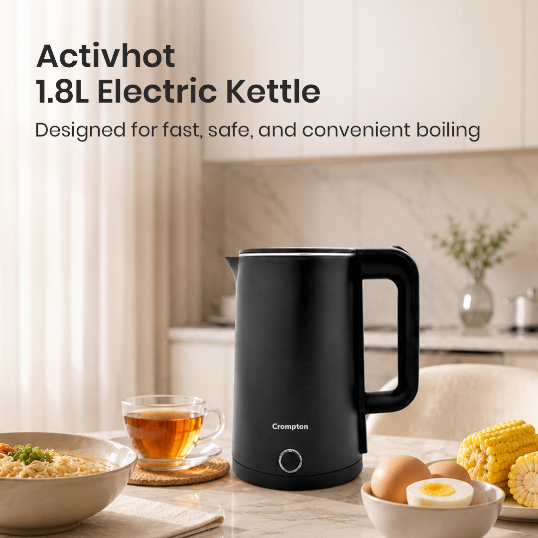 Crompton Activhot 1.8L Cool-Touch Kettle with Wide Mouth
