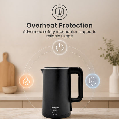 Crompton Activhot 1.8L Cool-Touch Kettle with Wide Mouth