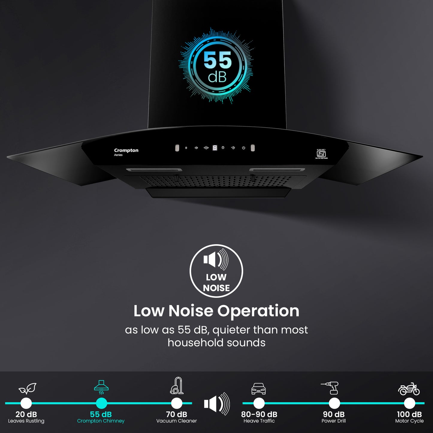 Crompton Aeries Curv Filterless IND Chimney