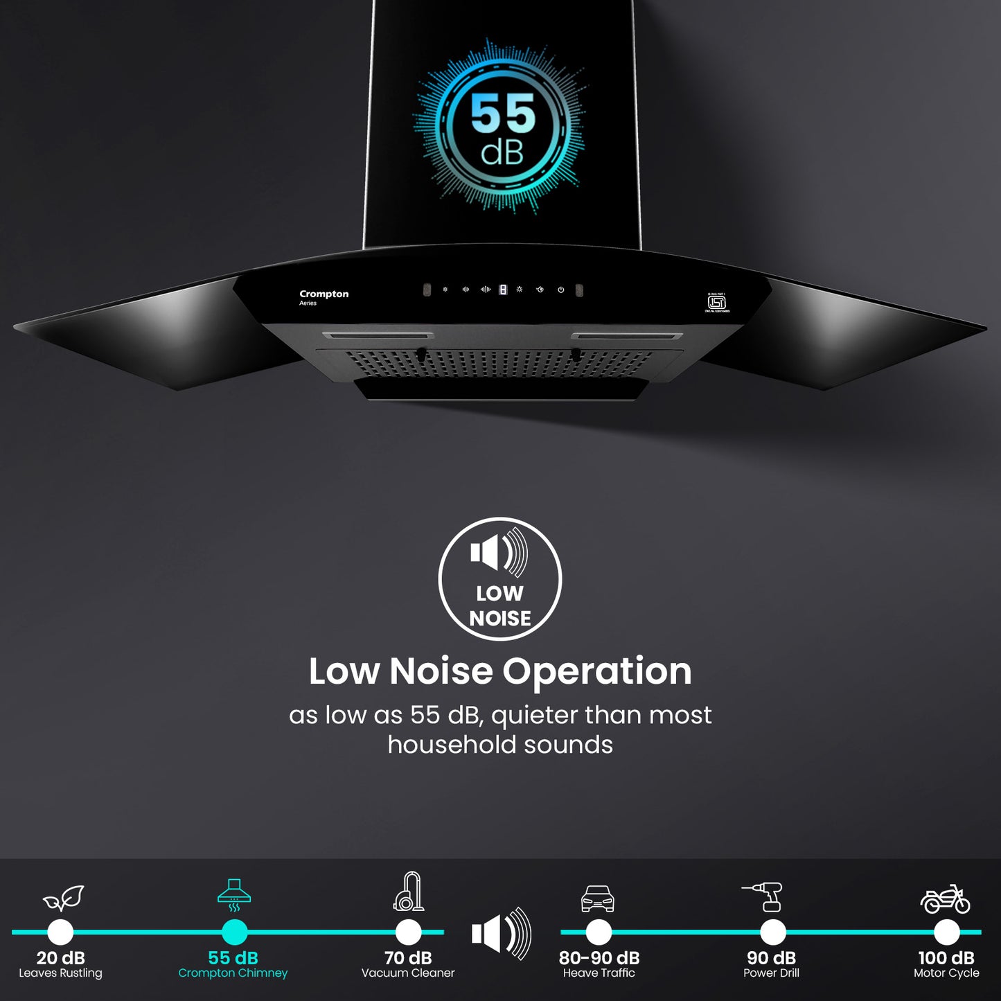 Crompton Aeries Curv Filterless IND Chimney