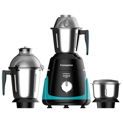 Crompton Ameo Neo 750-Watt, Mixer Grinder, 3 Stainless Steel Jars