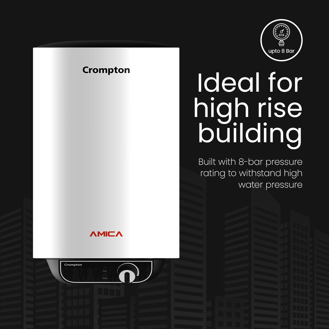 Crompton Amica Classic, 2000W Rated Storage Water Heater