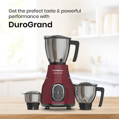 Crompton DuroGrand 750W Mixer Grinder 3 Stainless Steel Jars