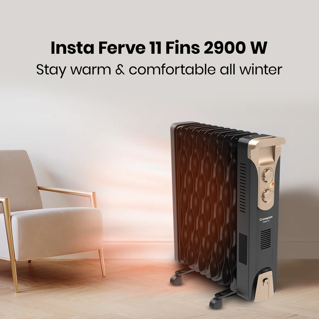 Crompton Insta Ferve 11 Fins 2900 W Oil Filled Room Heater_2