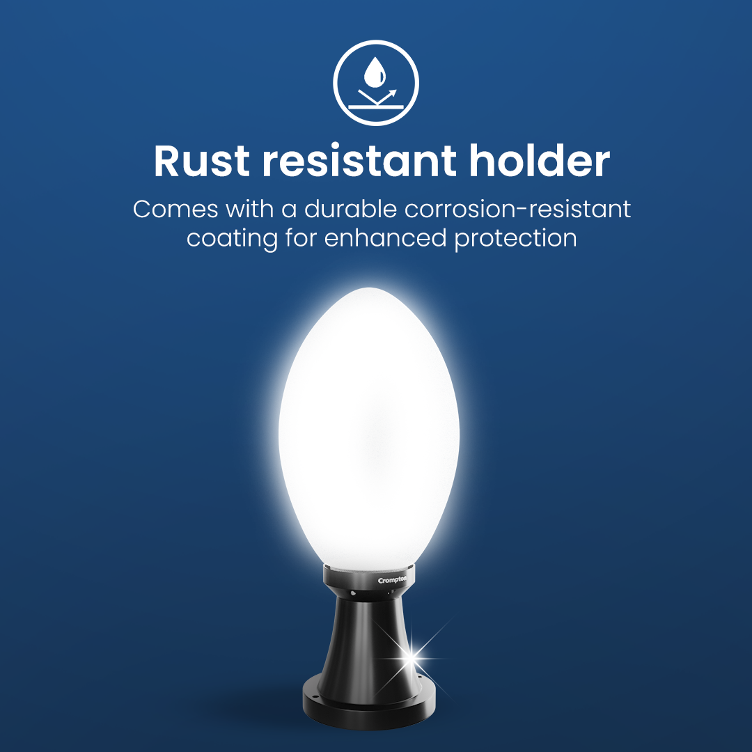 Solarion Imperial Round Gate Lamp (Plastic with B22 Holder)