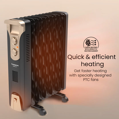 Crompton Insta Ferve 13 Fins 2900W Oil Filled Room Heater