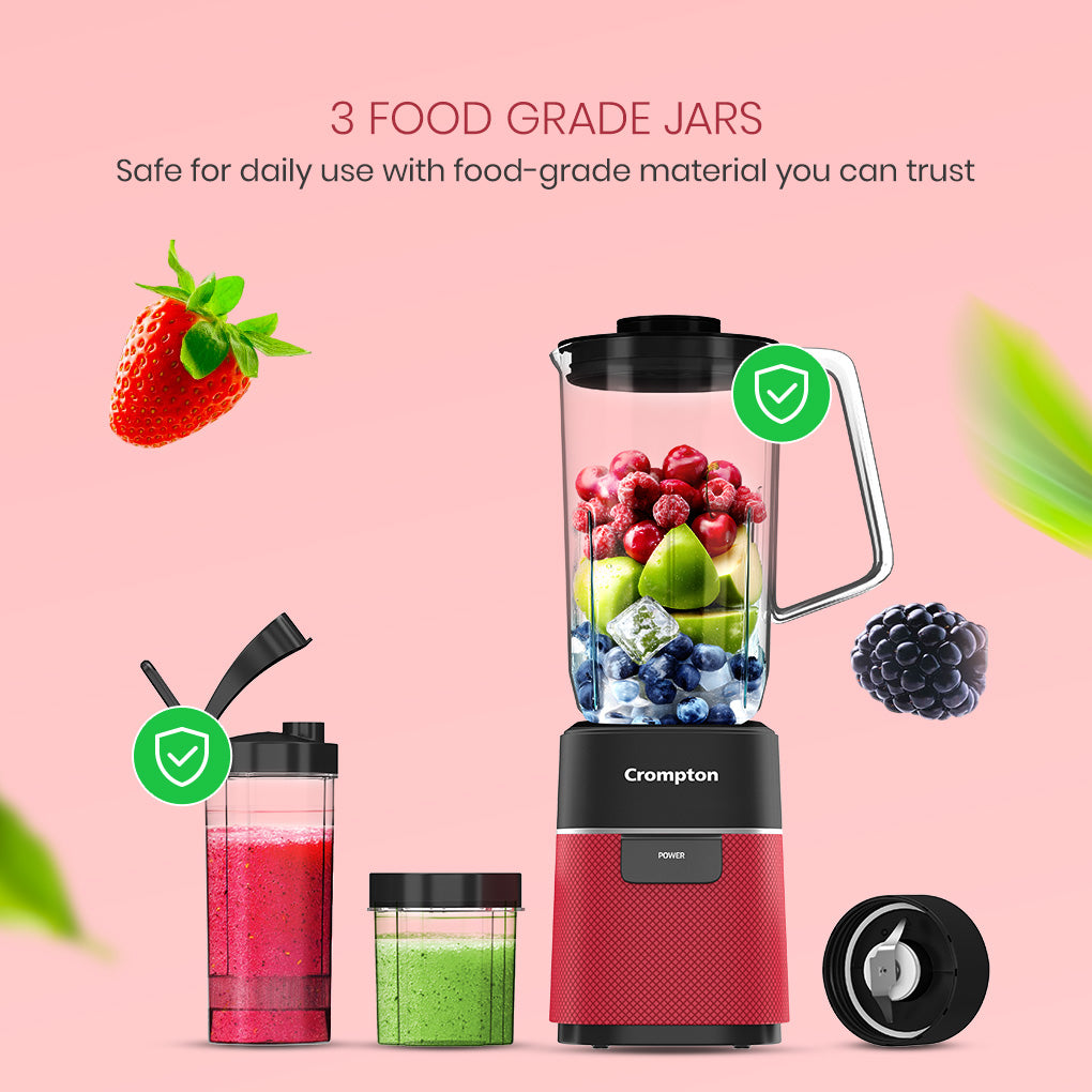 Crompton Ameo Fresh Nutri Blender | 400 Watts | 3 Food Grade Jars_3