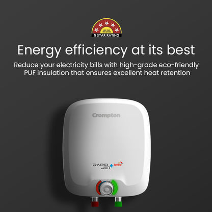 Crompton Rapidjet Plus Turbo , 3000W Storage Water Heater - 6-L