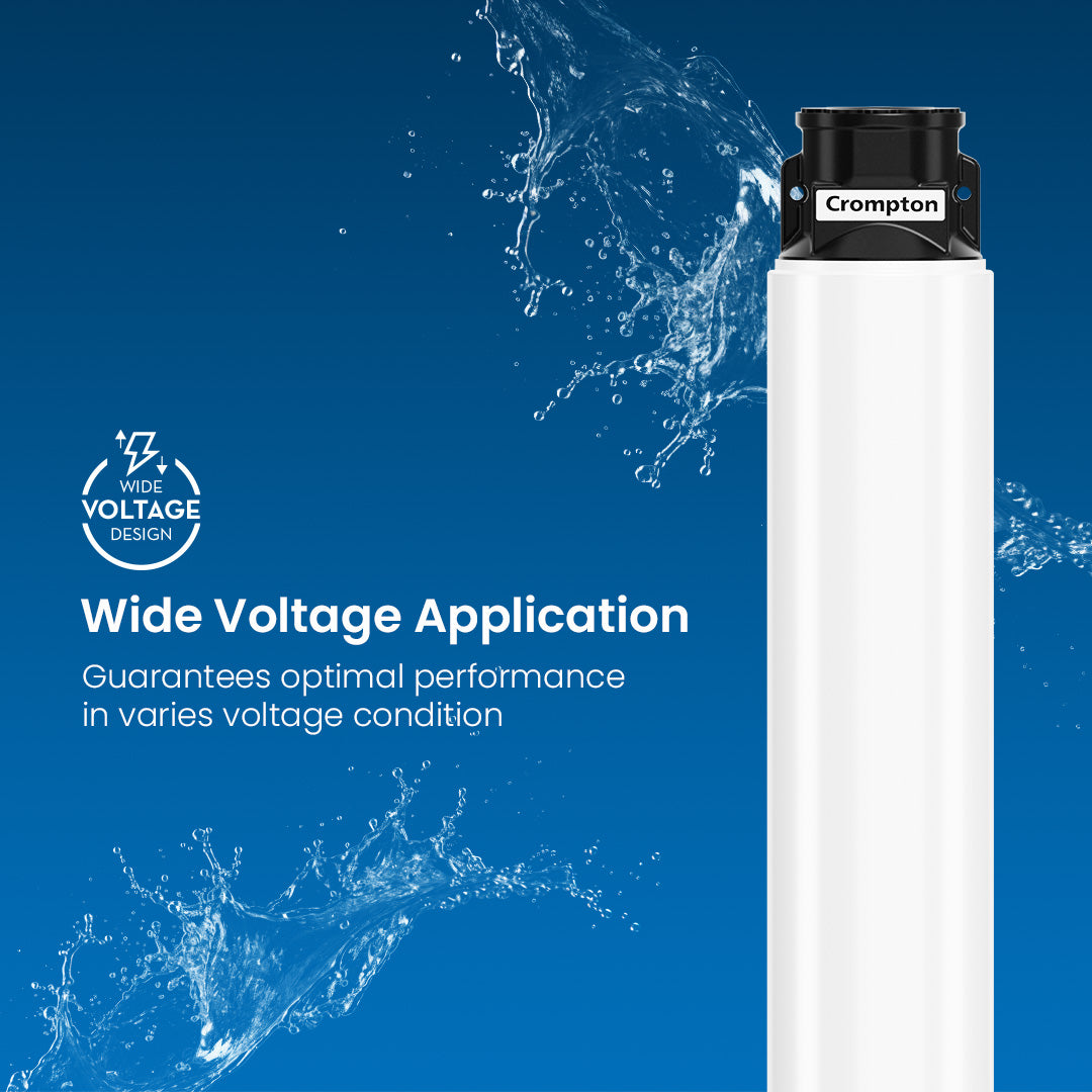 4VO7BU1EU - 4 inch Oil filled Borewell Submersibles Pump 1 HP
