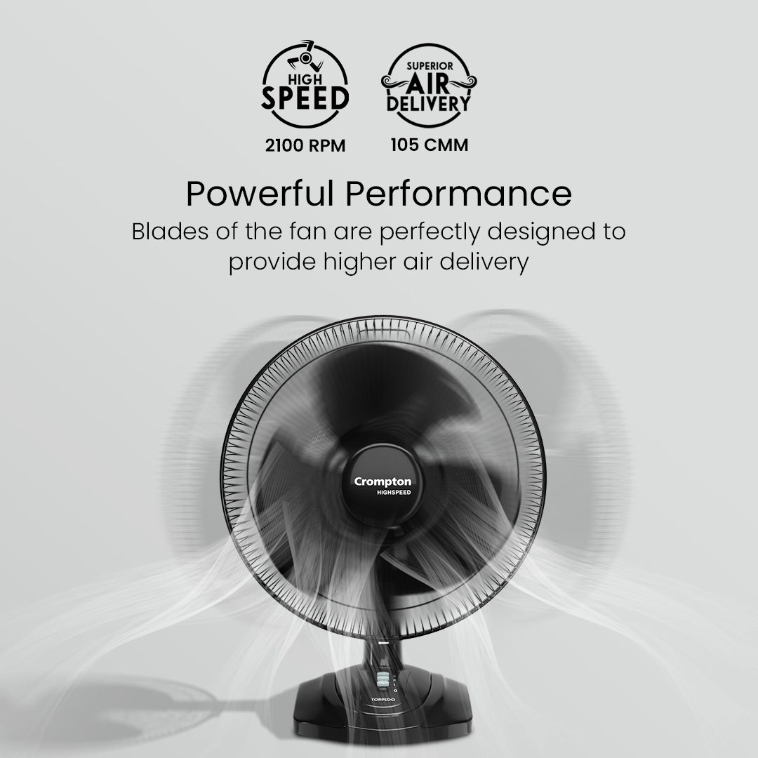 Crompton Highspeed Torpedo Table Fan