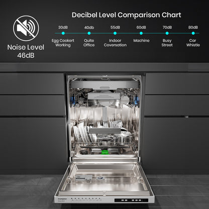 Crompton GrandArt Built-in Dishwasher 15 PS Dishwasher