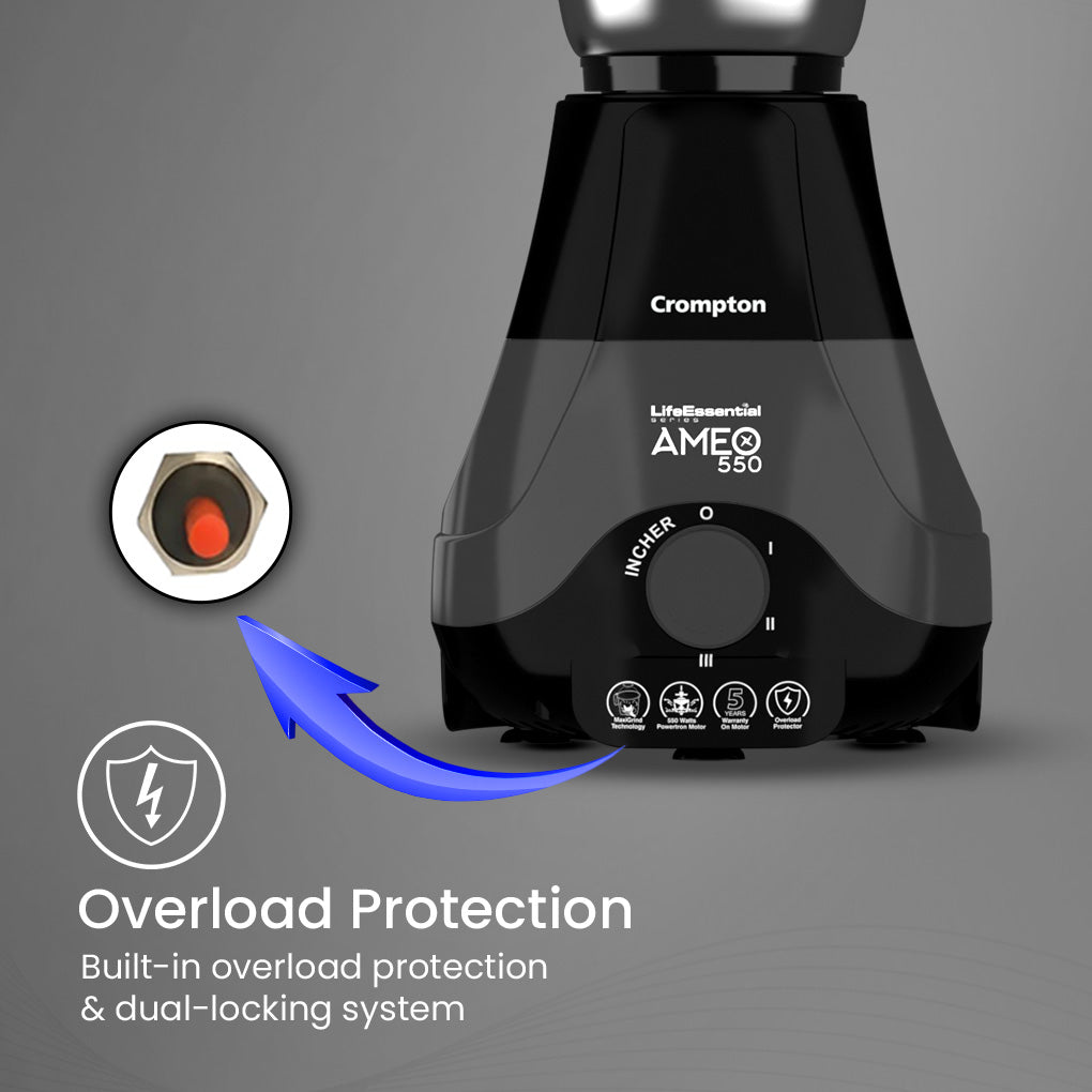 Crompton Ameo 550W Mixer Grinder