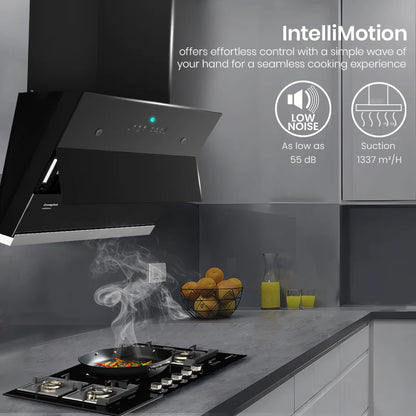 Crompton IntelliMotion Inclined 60cm Filterless Chimney