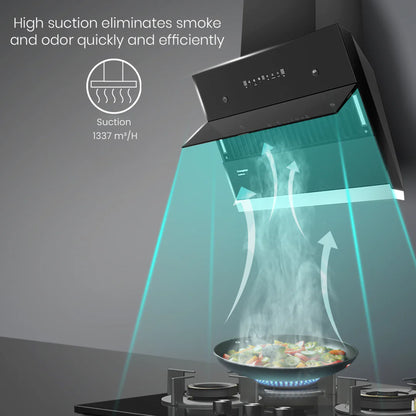 Crompton IntelliMotion Inclined 60cm Filterless Chimney