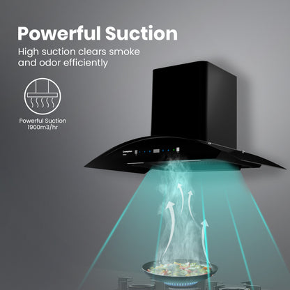 Crompton Eliteo Curv Filterless Chimney