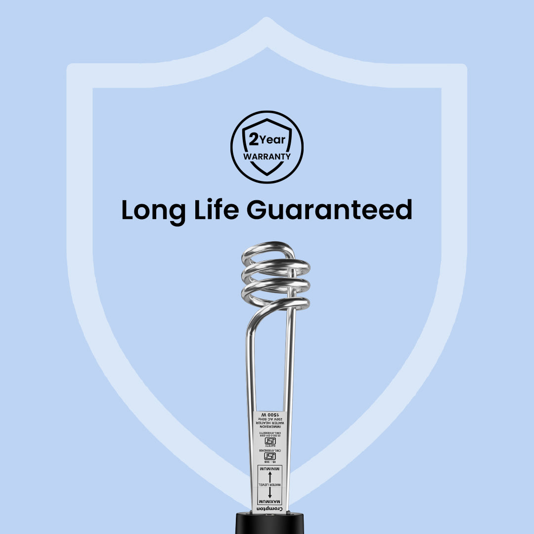 Crompton AIMR SP15A 1500 W Immersion Water Heater with IP68 Protection