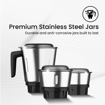 Crompton Duro Elite 1000W Mixer Grinder 4 Stainless Steel Jars