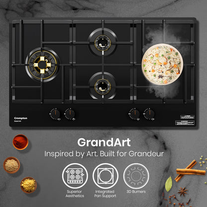 Crompton Hob Grandart Fb 90Cm 4 Burner