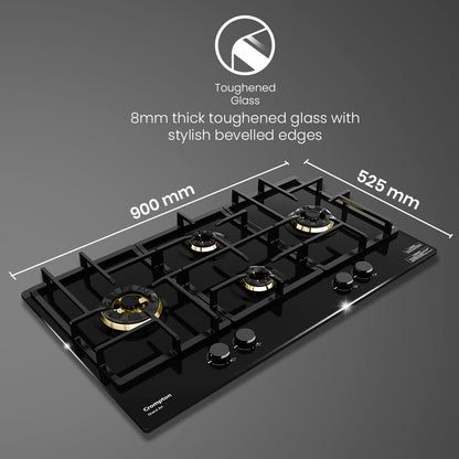Crompton Hob Grandart Fb 90Cm 4 Burner