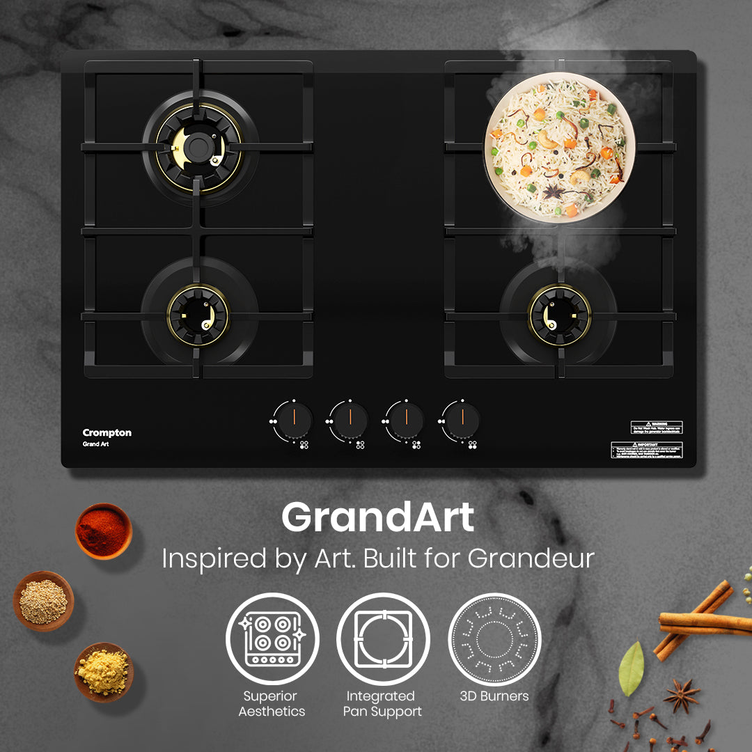 Crompton Hob Grandart Fb 80Cm 4 Burner