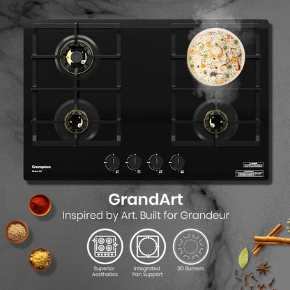 Crompton Hob Grandart Fb 80Cm 4 Burner
