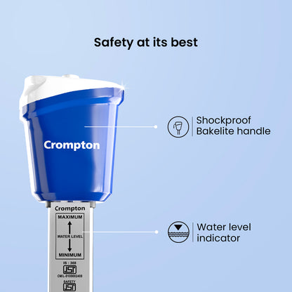 Crompton IHL 201 1000 W Immersion Water Heater with IP 68 Protection