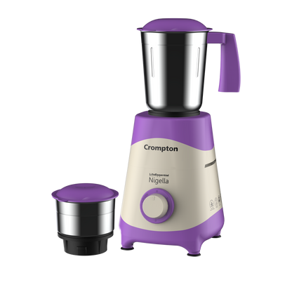 Crompton Nigella 500W Mixer Grinder, 3 Stainless Steel Jars