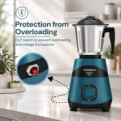 Crompton Nigella Neo 750 Watts Mixer Grinder | 3 Jar