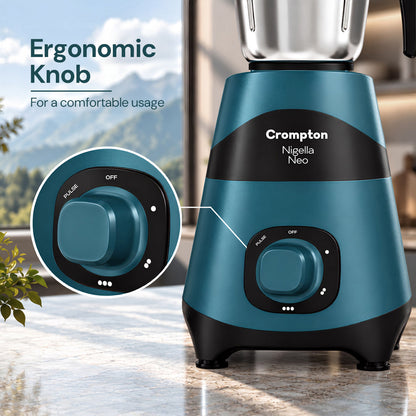 Crompton Nigella Neo 750 Watts Mixer Grinder | 3 Jar