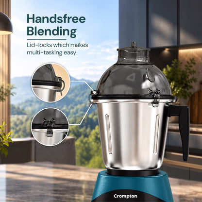 Crompton Nigella Neo 750 Watts Mixer Grinder | 3 Jar