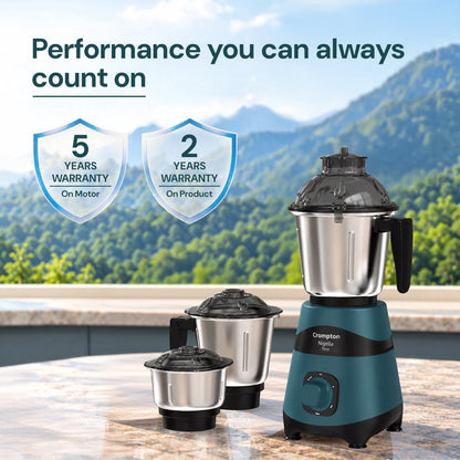 Crompton Nigella Neo 750 Watts Mixer Grinder | 3 Jar