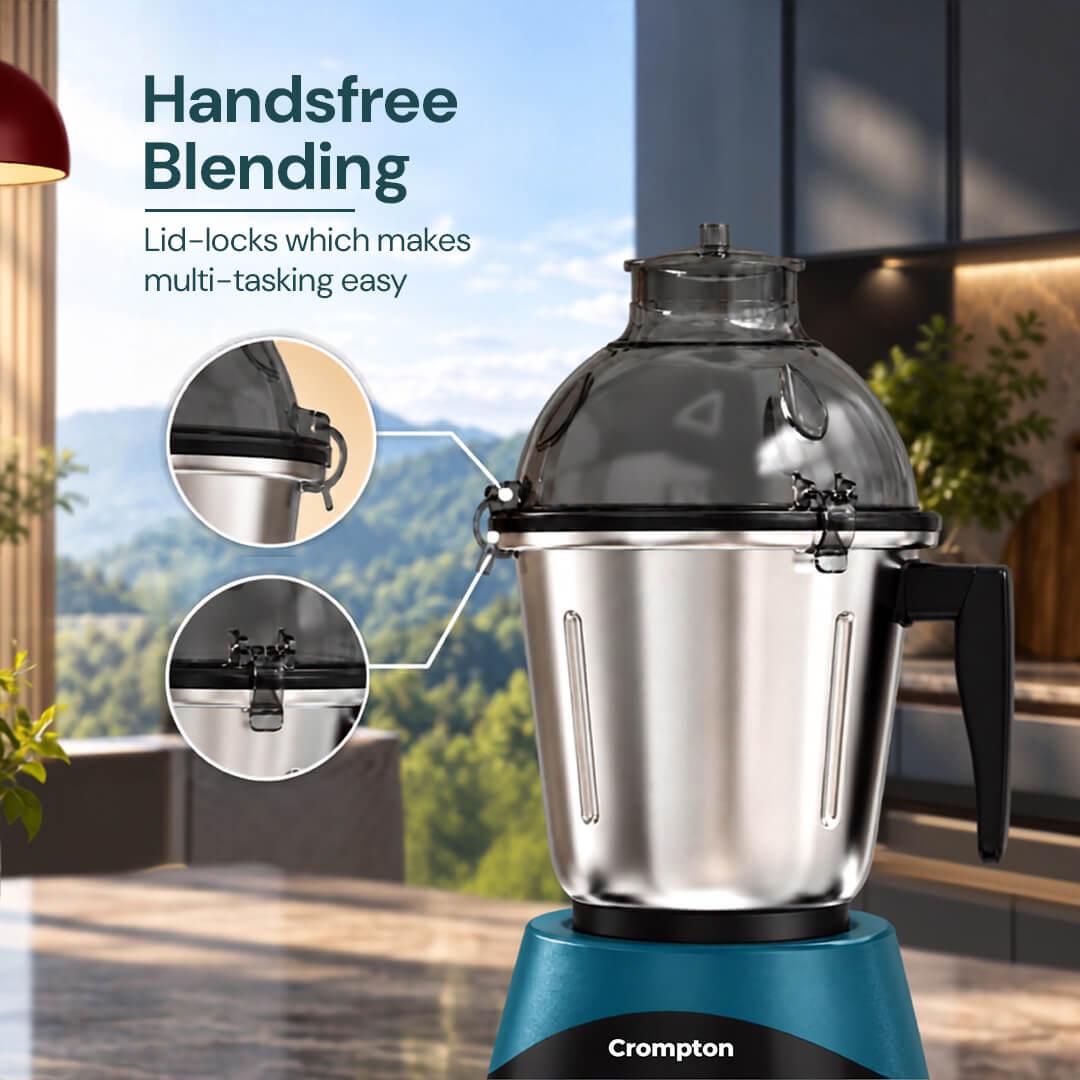 Crompton Nigella Neo 750 Watts Mixer Grinder | 4 Jar_5